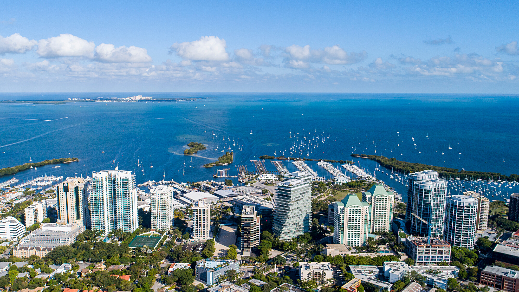 Coconut Grove Aerial, Miami, Florida